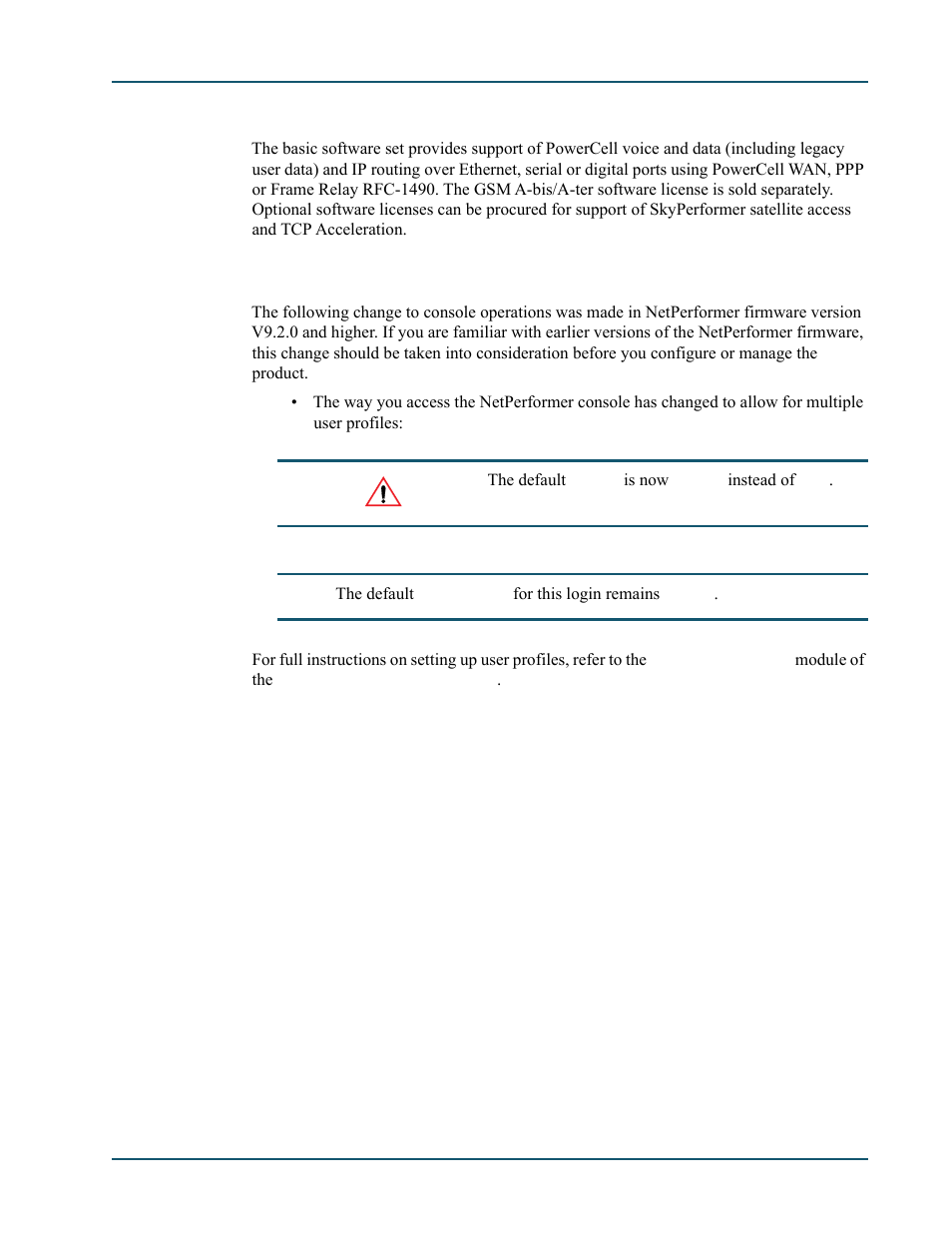 3 netperformer software, 4 changes to console operations, Netperformer software -5 | Changes to console operations -5 | Comtech EF Data SDM-9600 User Manual | Page 15 / 94