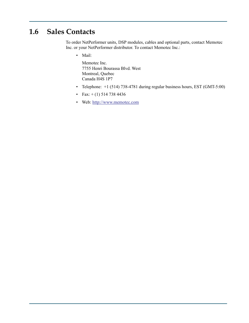 6 sales contacts, Sales contacts -11 | Comtech EF Data SDM-9600 User Manual | Page 21 / 94