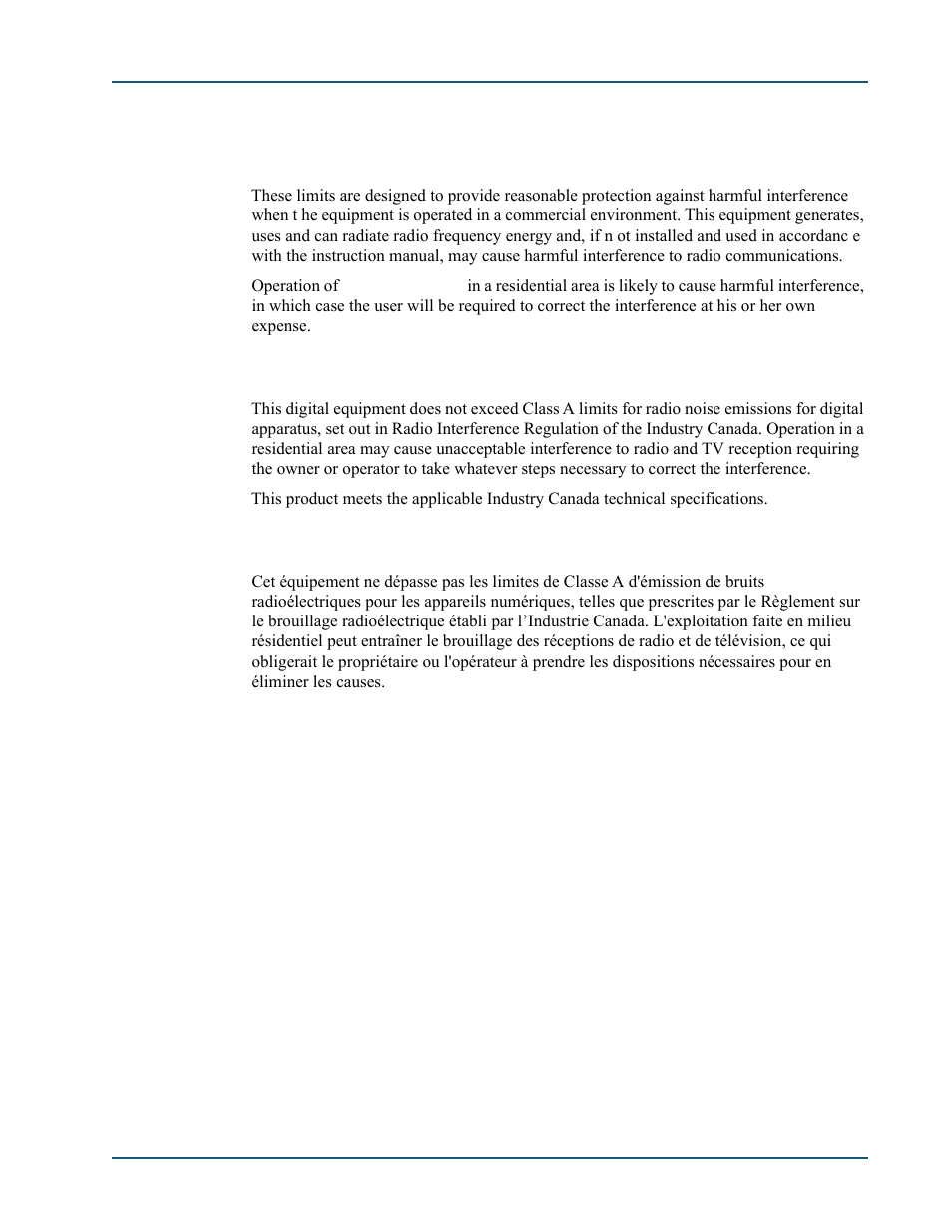 6 fcc part 15 statement, 7 industry canada statements, 8 notice d'industrie canada | Fcc part 15 statement -7, Industry canada statements -7, Notice d'industrie canada -7 | Comtech EF Data SDM-9600 User Manual | Page 29 / 94