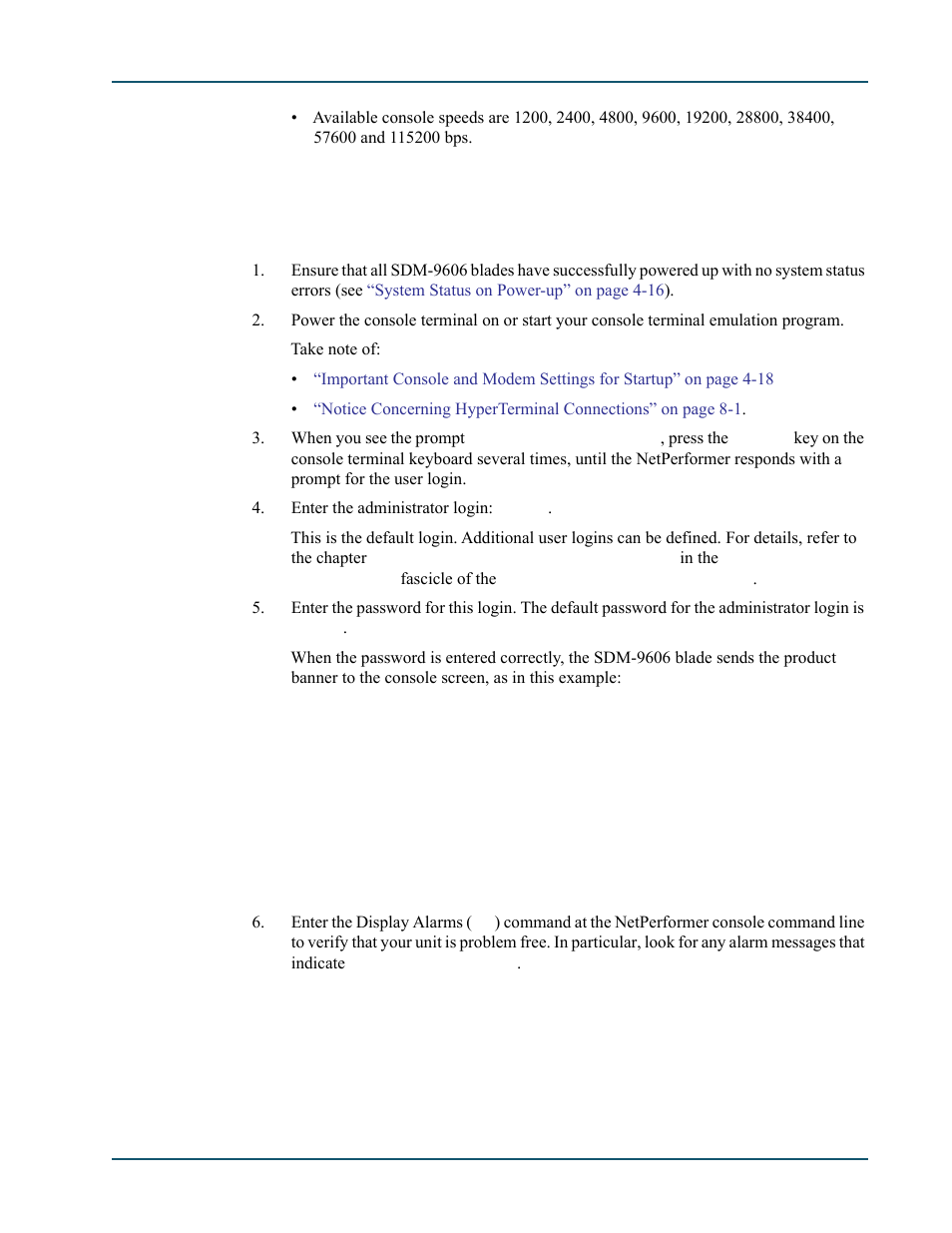 2 activating the console connection, Activating the console connection -19 | Comtech EF Data SDM-9600 User Manual | Page 57 / 94