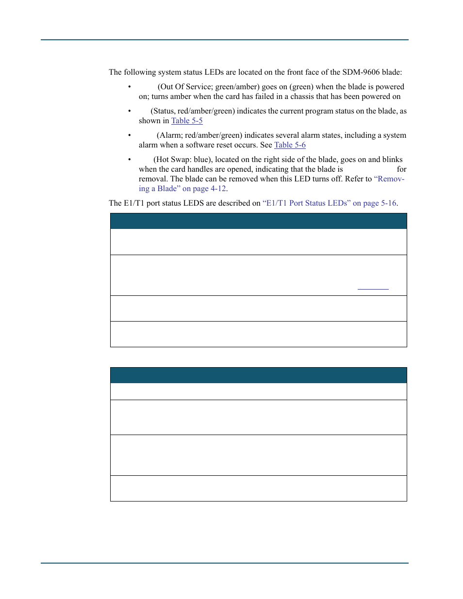 2 system status leds, System status leds -8, St led states -8 | Alm led states -8 | Comtech EF Data SDM-9600 User Manual | Page 70 / 94