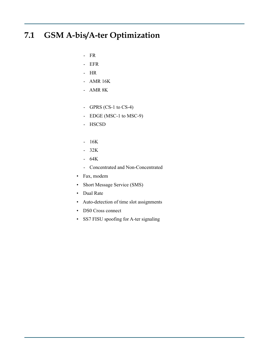 1 gsm a-bis/a-ter optimization, Gsm a-bis/a-ter optimization -2 | Comtech EF Data SDM-9600 User Manual | Page 86 / 94