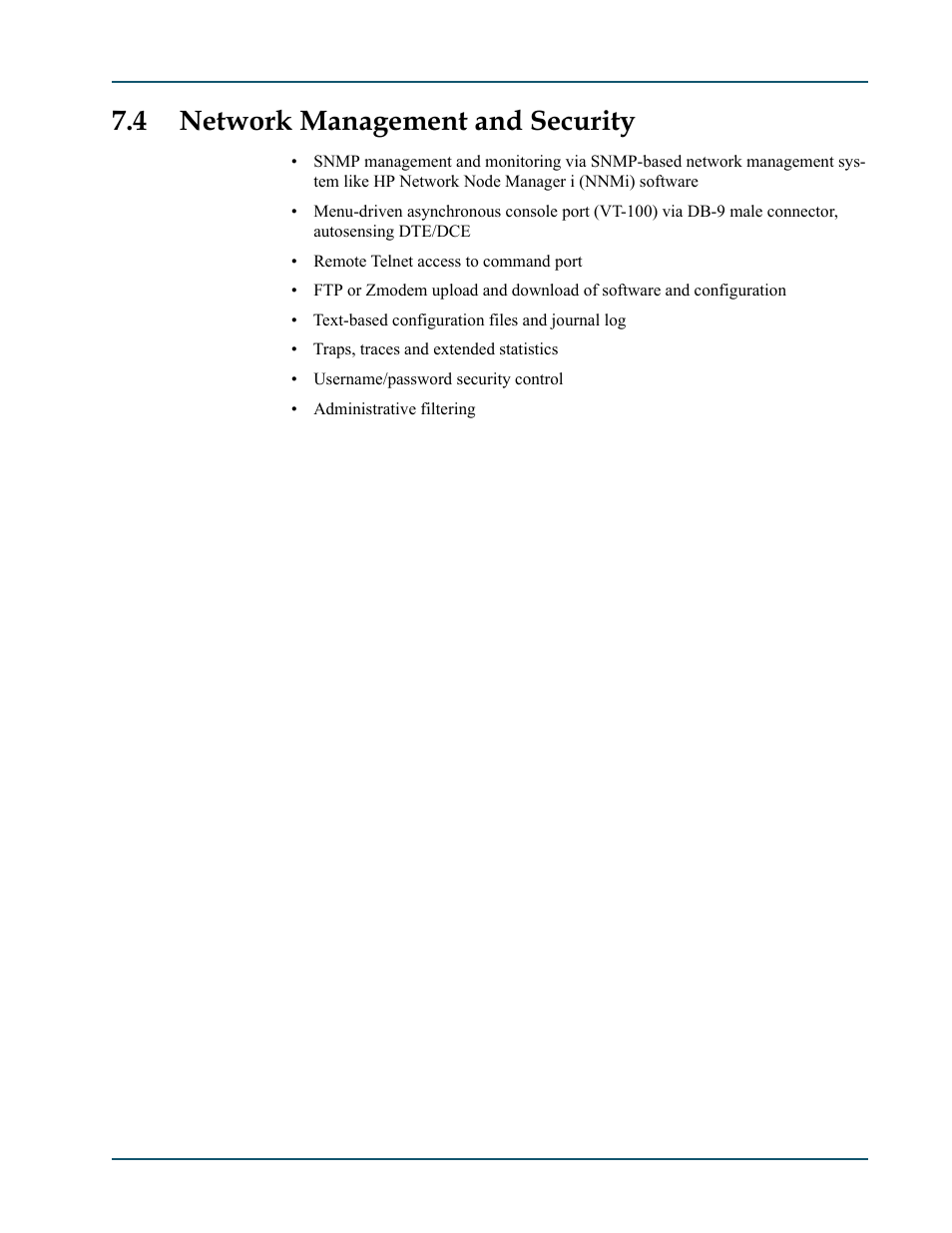 4 network management and security | Comtech EF Data SDM-9600 User Manual | Page 89 / 94