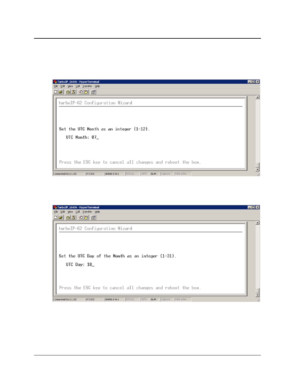 3 utc (coordinated universal time) settings | Comtech EF Data turboIP-G2 User Manual | Page 57 / 172