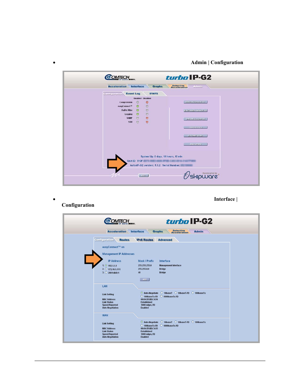 Comtech EF Data turboIP-G2 User Manual | Page 62 / 172