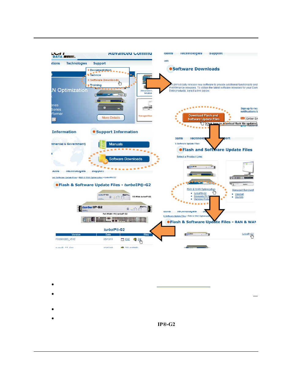 4 downloading the archived software update file | Comtech EF Data turboIP-G2 User Manual | Page 65 / 172