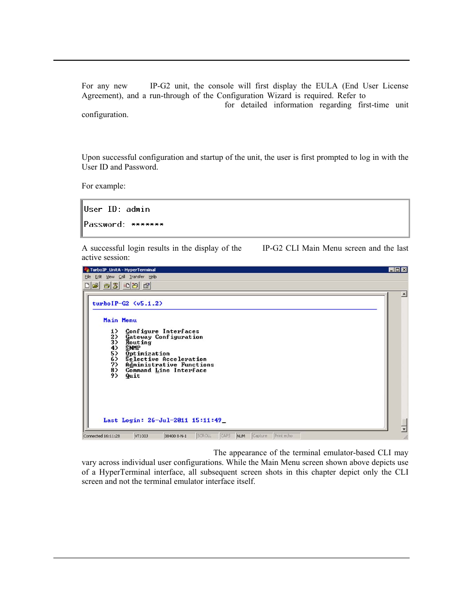 2 command line interface (cli), 1 cli login | Comtech EF Data turboIP-G2 User Manual | Page 76 / 172