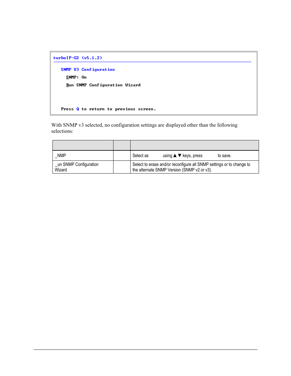 3 snmp screen (snmp v3) | Comtech EF Data turboIP-G2 User Manual | Page 91 / 172