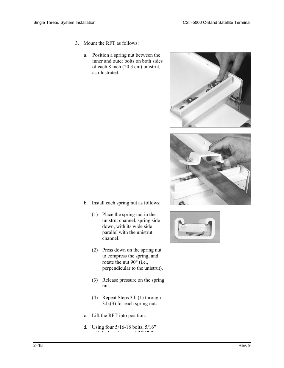 Lna installation | Comtech EF Data CST-5000 User Manual | Page 46 / 149