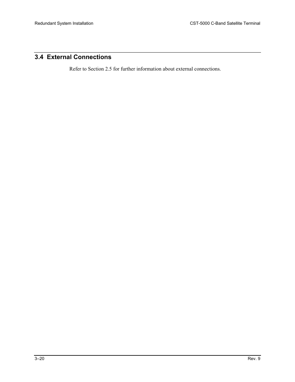 External connections, 4 external connections | Comtech EF Data CST-5000 User Manual | Page 74 / 149