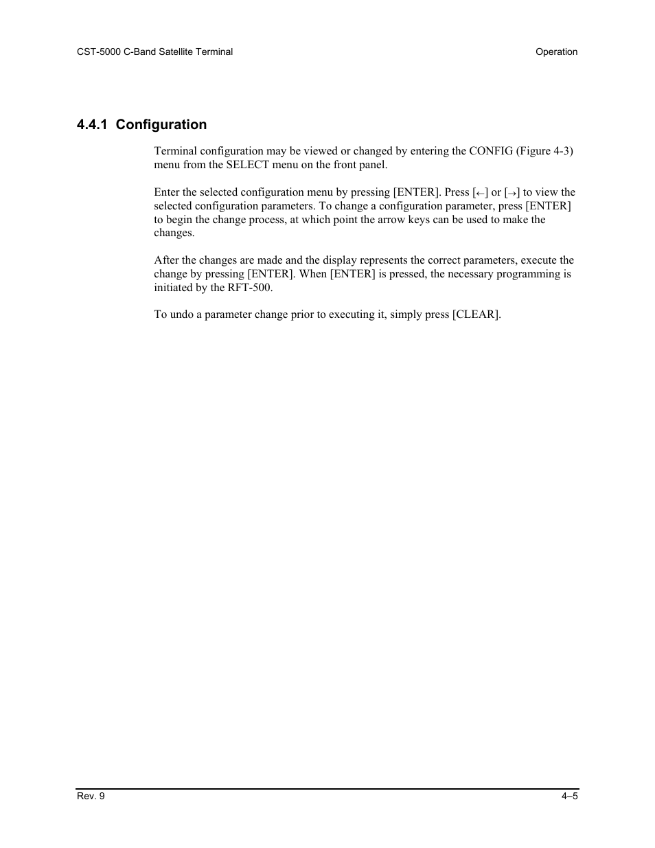 Configuration, 1 configuration | Comtech EF Data CST-5000 User Manual | Page 80 / 149