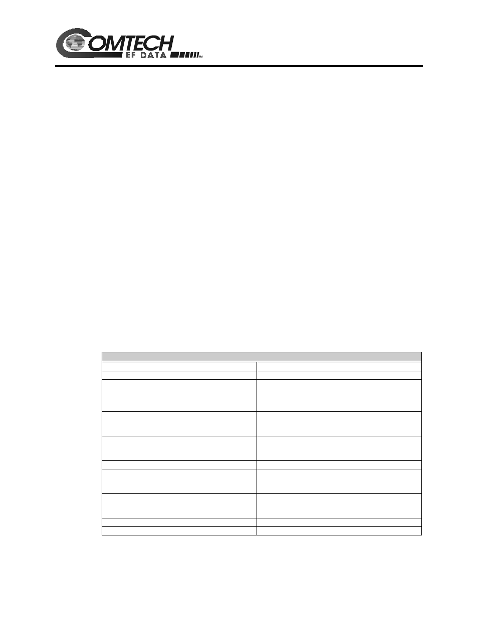 Errata a, Comtech efdata documentation update, Comments | Change specifics | Comtech EF Data CST-5005 User Manual | Page 107 / 108