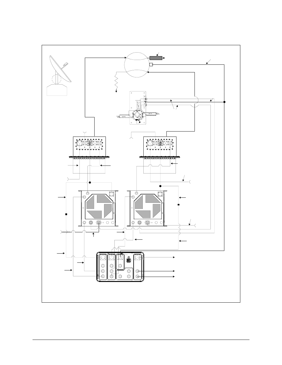 Figure 8-2. 1:1 redundant configuration cabling | Comtech EF Data HPCST-5000 User Manual | Page 158 / 204