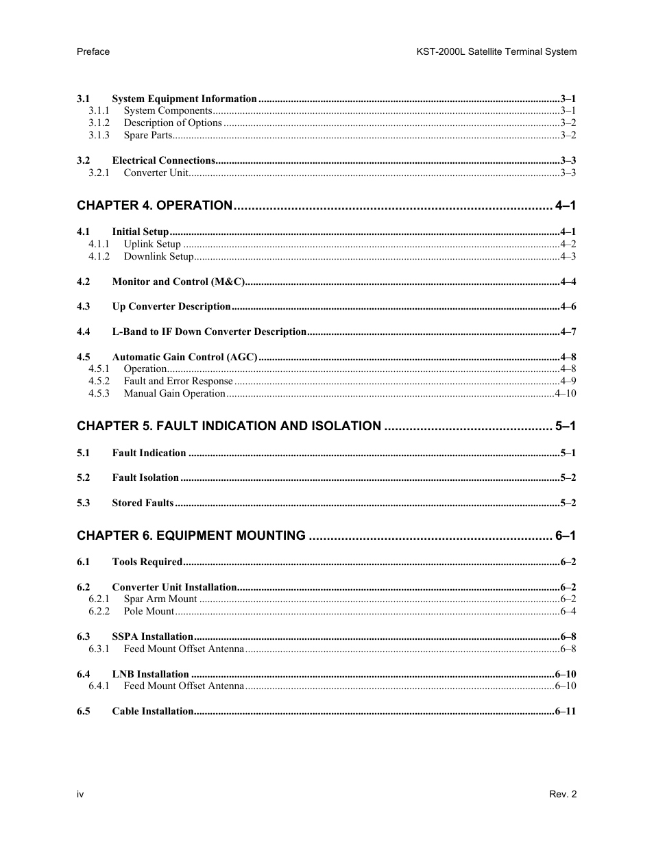 Comtech EF Data KST-2000L User Manual | Page 6 / 82