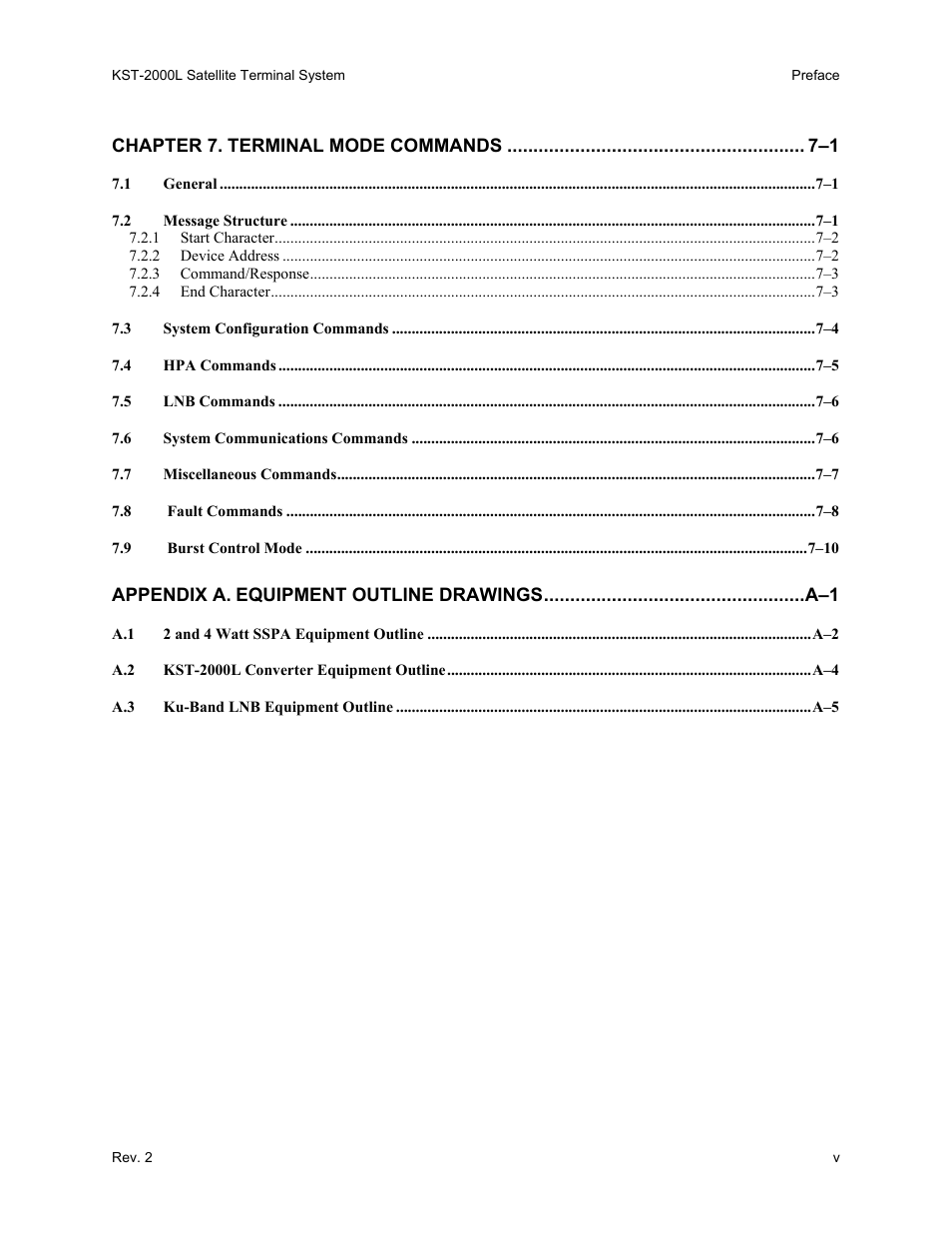 Comtech EF Data KST-2000L User Manual | Page 7 / 82