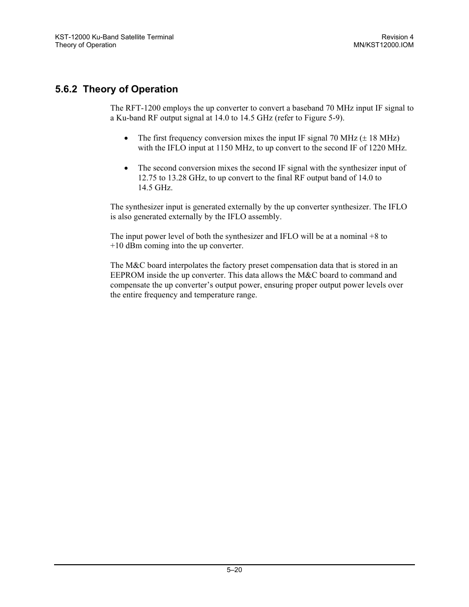 2 theory of operation | Comtech EF Data KST-12000 User Manual | Page 104 / 122