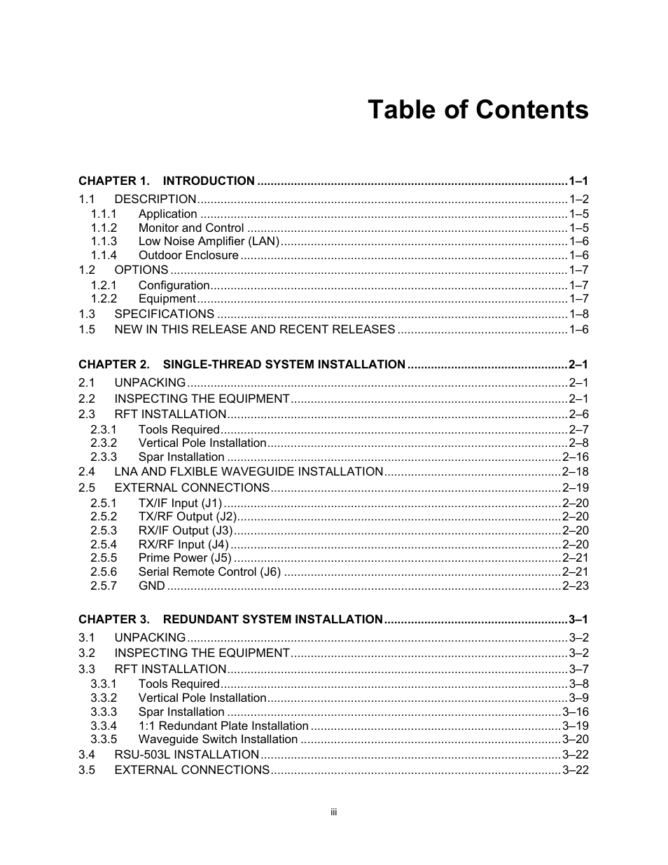 Comtech EF Data KST-12000 User Manual | Page 5 / 122