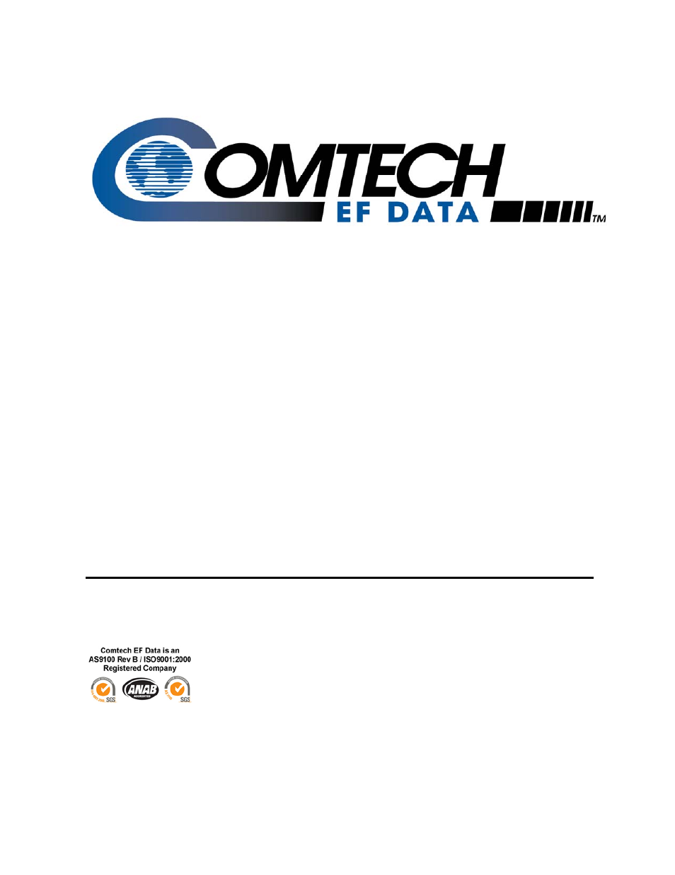 Comtech EF Data M&C Software for Windows User Manual | 40 pages