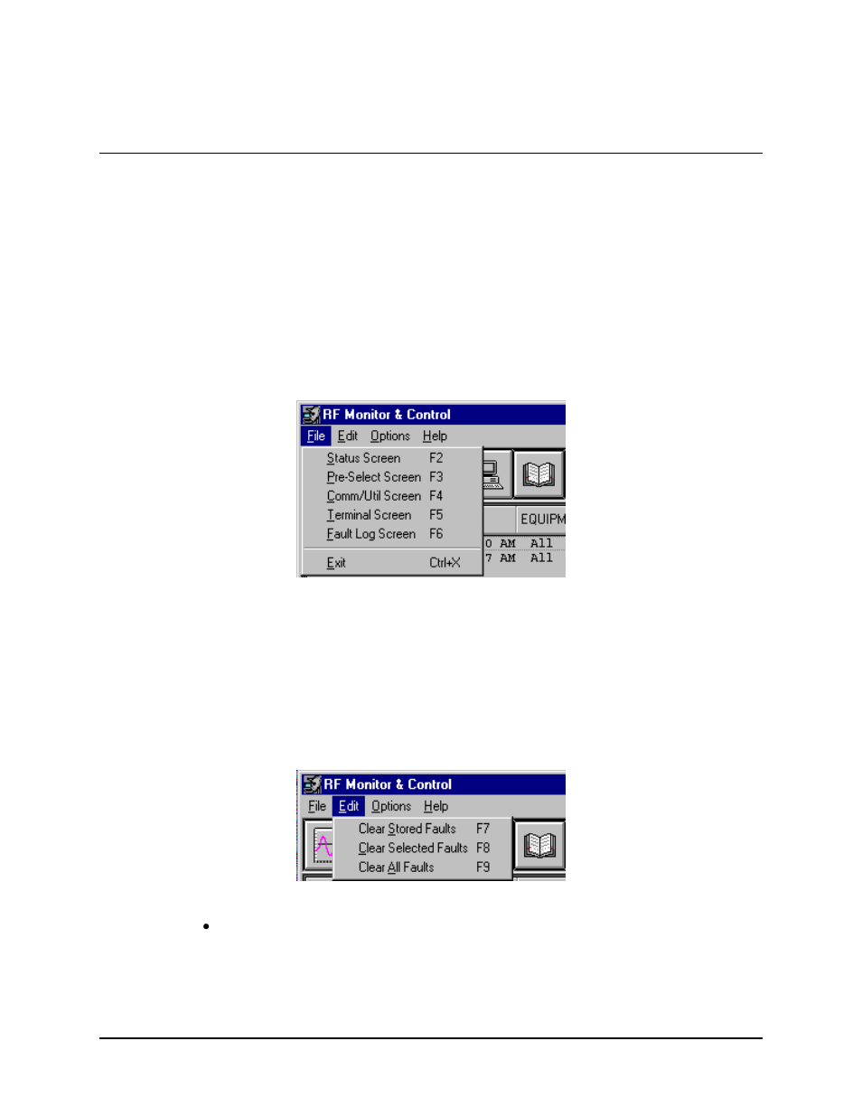 3 the menu bar, 1 file menu, 2 edit menu | Comtech EF Data M&C Software for Windows User Manual | Page 23 / 40