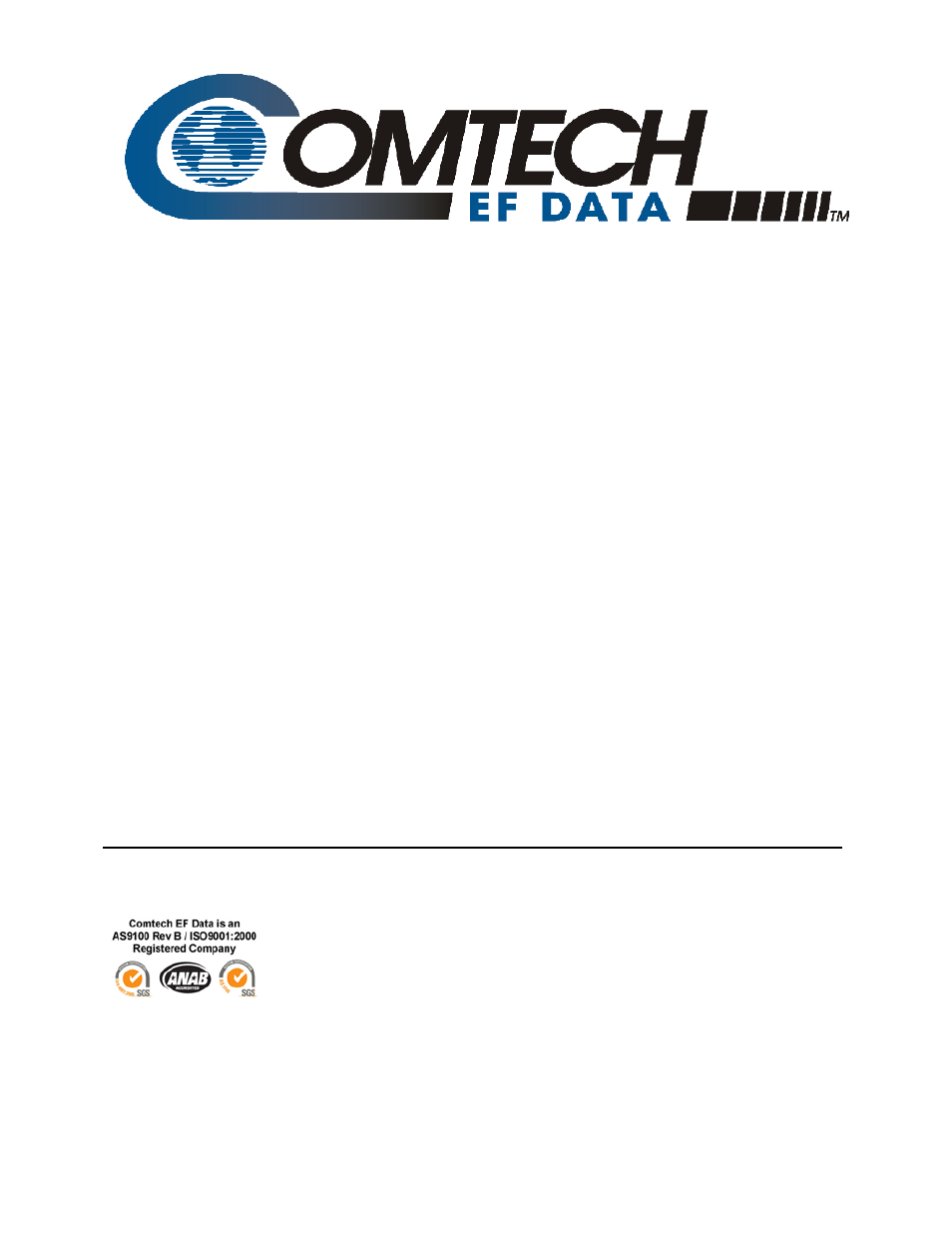 Comtech EF Data M&C Software for Windows User Manual | Page 3 / 40