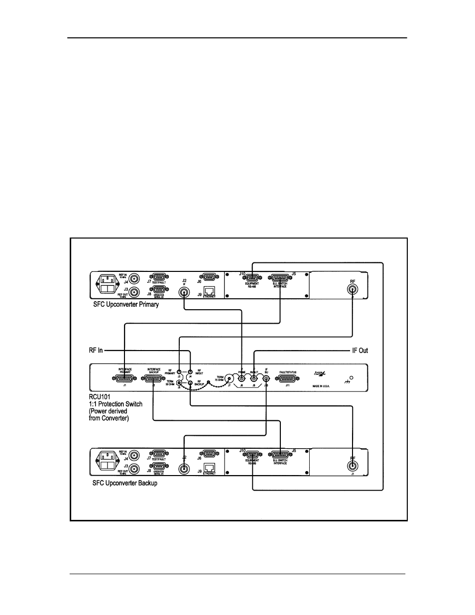 3 1:8 switch, 2 optional chain switching operation | Comtech EF Data SFC1800A User Manual | Page 19 / 140