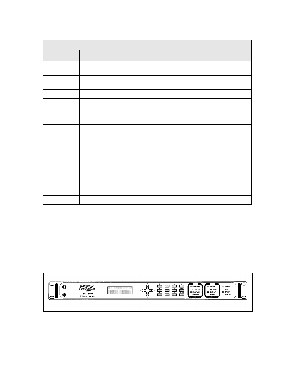 11 rf in (j1), 12 monitor ports | Comtech EF Data SFC1800A User Manual | Page 72 / 140