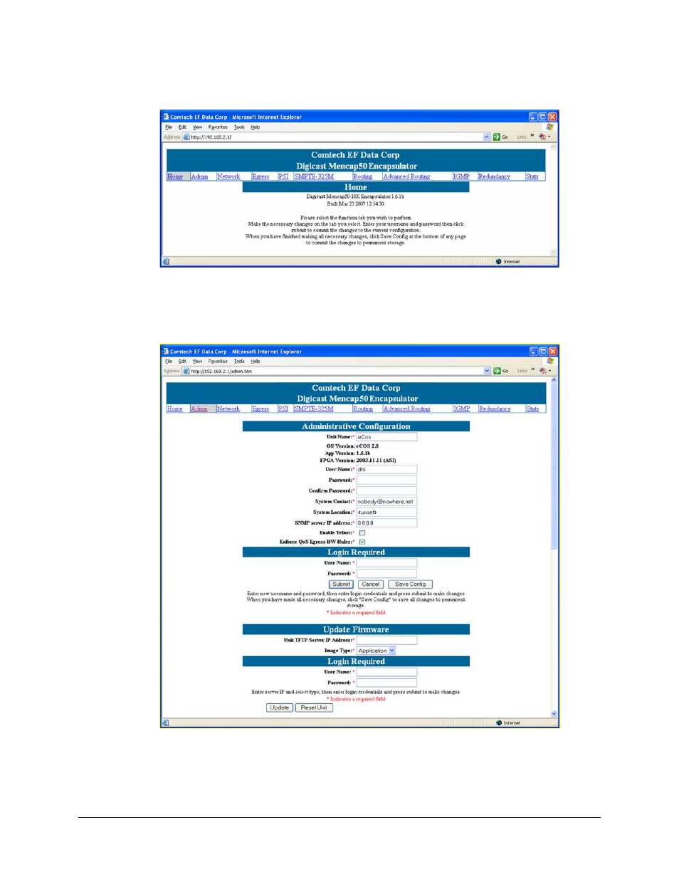 Administrative configuration, 1 administrative configuration | Comtech EF Data CME-5000 Manual User Manual | Page 40 / 90