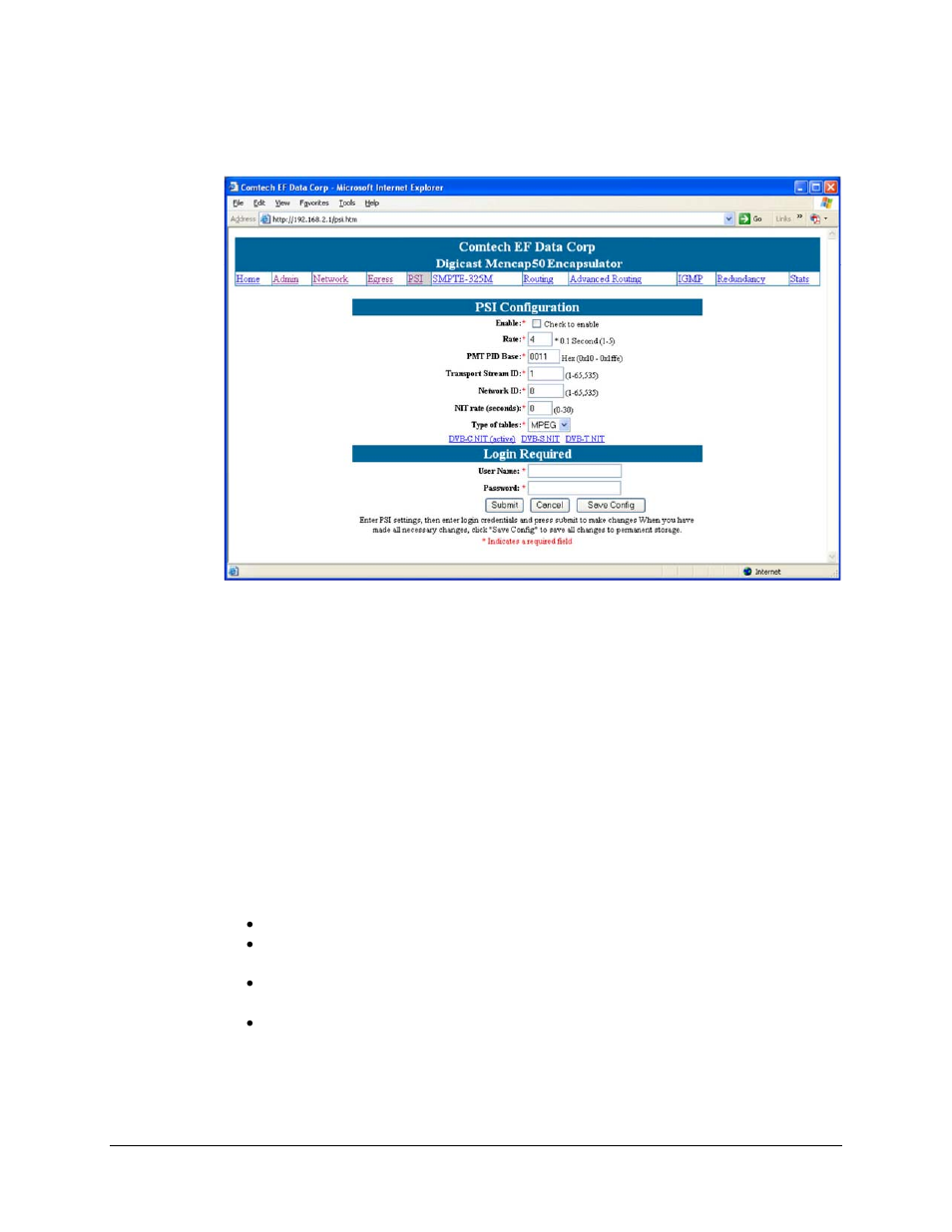 4 psi configuration | Comtech EF Data CME-5000 Manual User Manual | Page 44 / 90