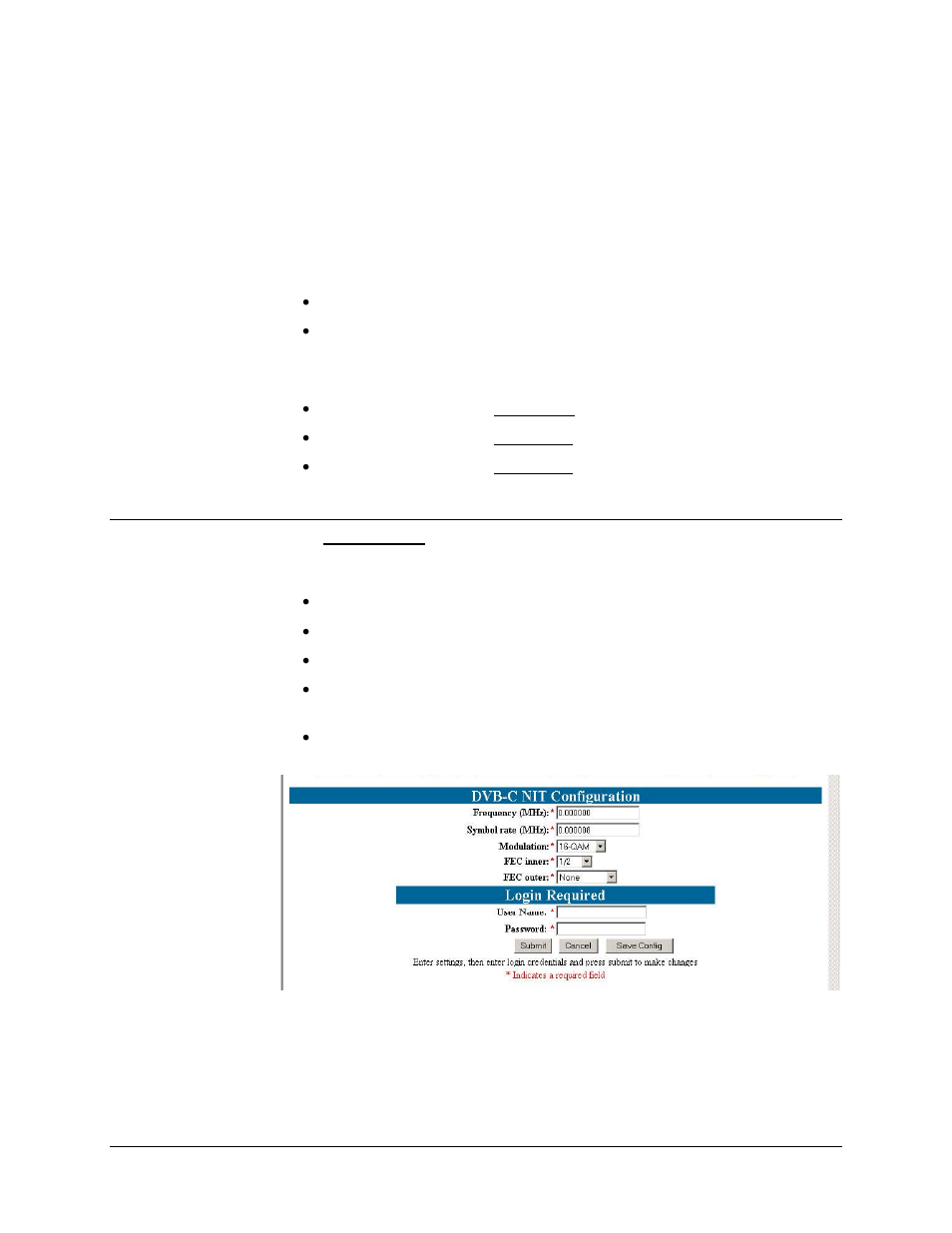 1 option dvb-c nit submenu | Comtech EF Data CME-5000 Manual User Manual | Page 46 / 90