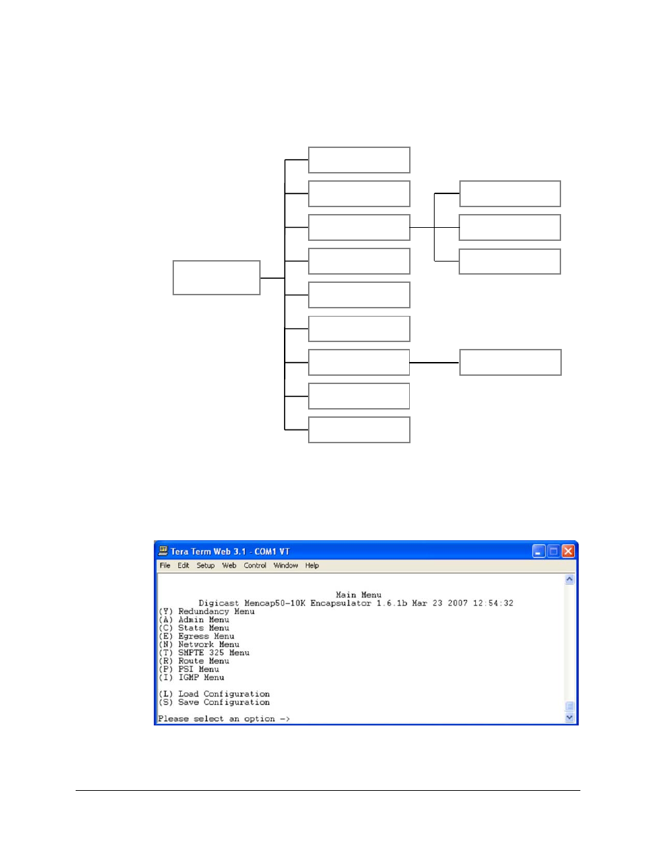 1 main menu | Comtech EF Data CME-5000 Manual User Manual | Page 58 / 90