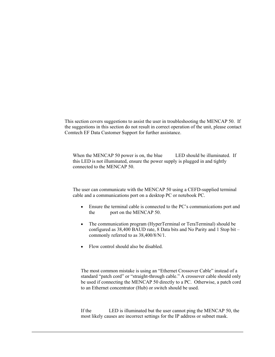 Appendix d. troubleshooting | Comtech EF Data CME-5000 Manual User Manual | Page 87 / 90