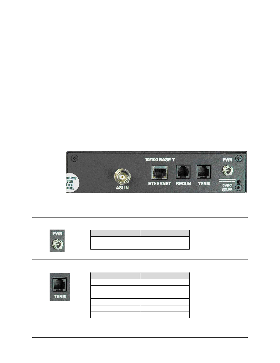 Chapter 3. interface pinouts, 1 pinout overview, 2 dc power | 3 rj-12 terminal | Comtech EF Data CME-5200 Manual User Manual | Page 21 / 54