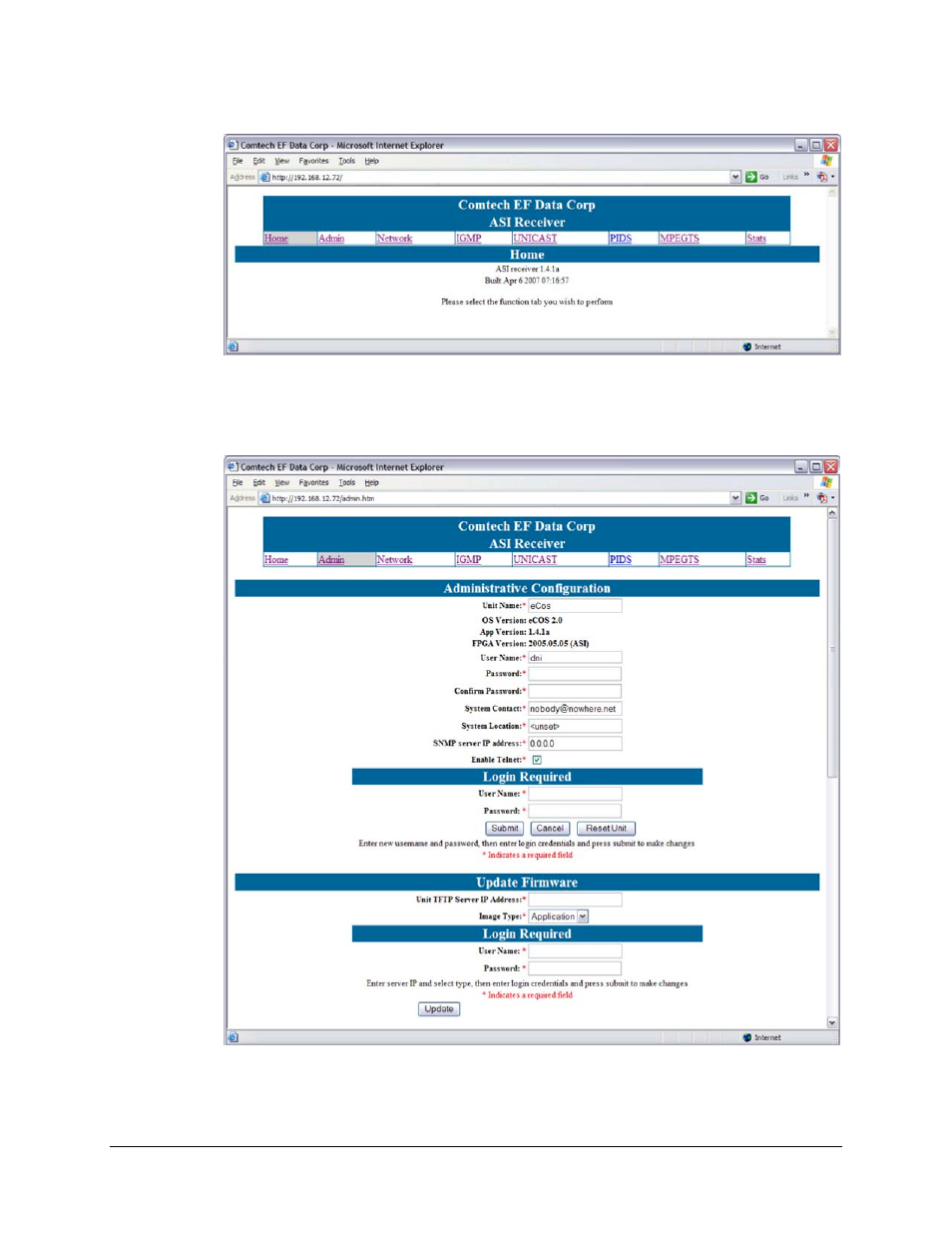 1 administrative configuration | Comtech EF Data CME-5200 Manual User Manual | Page 24 / 54