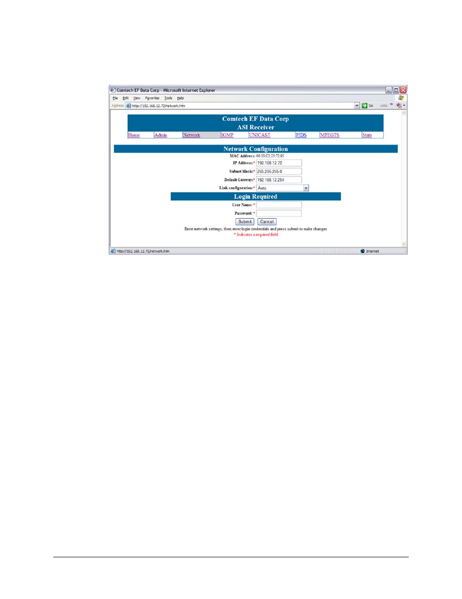 2 network configuration | Comtech EF Data CME-5200 Manual User Manual | Page 26 / 54