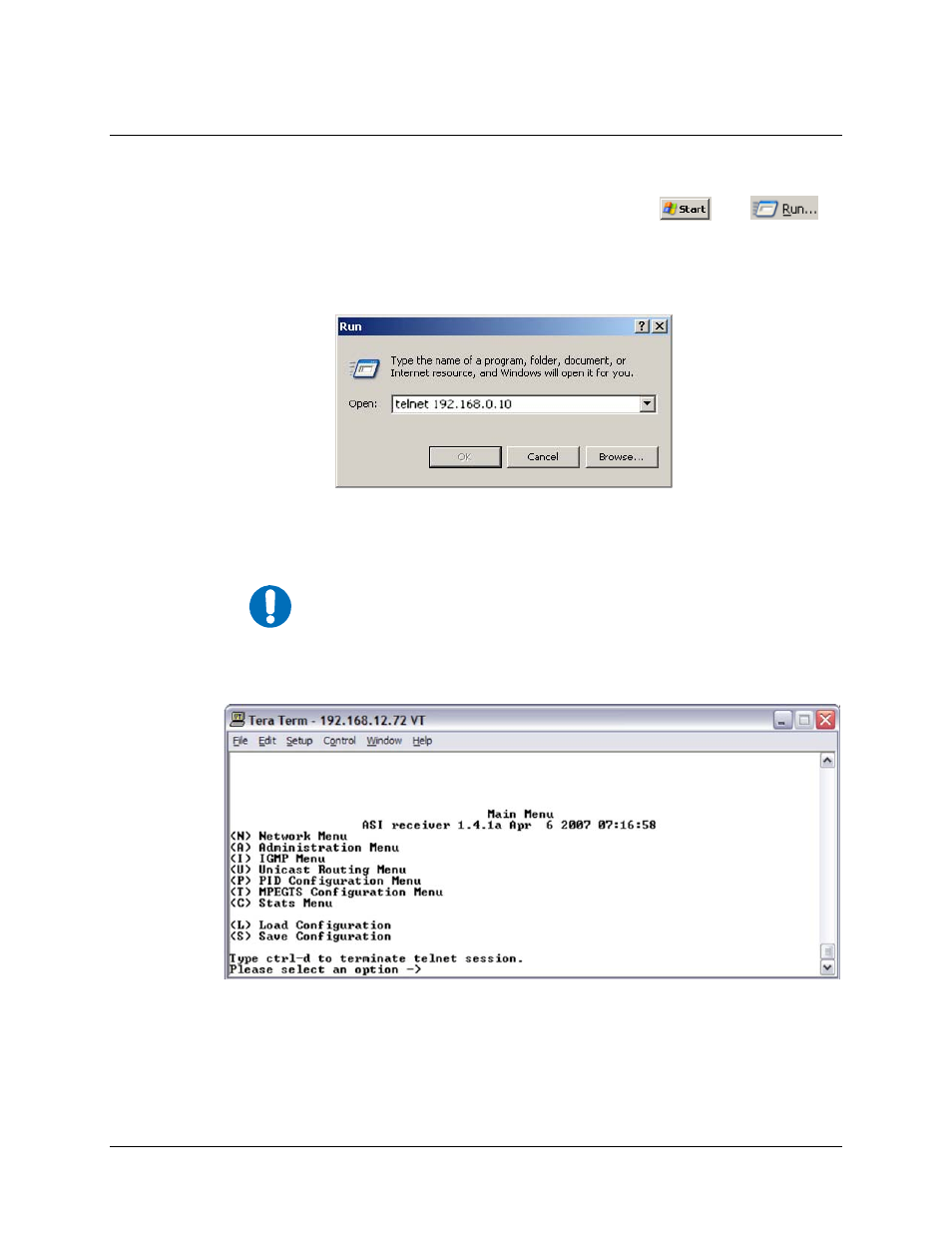 4 telnet interface | Comtech EF Data CME-5200 Manual User Manual | Page 42 / 54