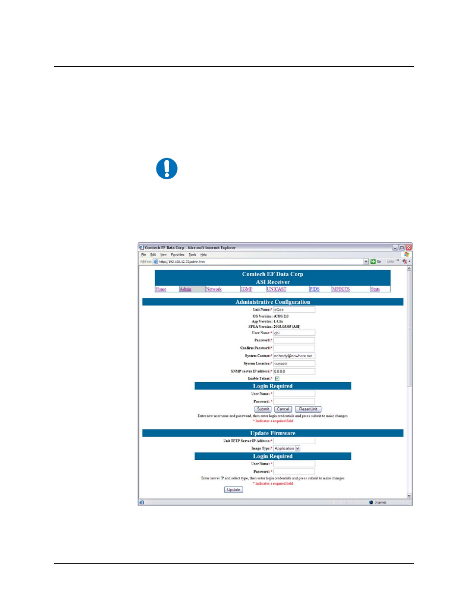 A.2 web interface | Comtech EF Data CME-5200 Manual User Manual | Page 46 / 54