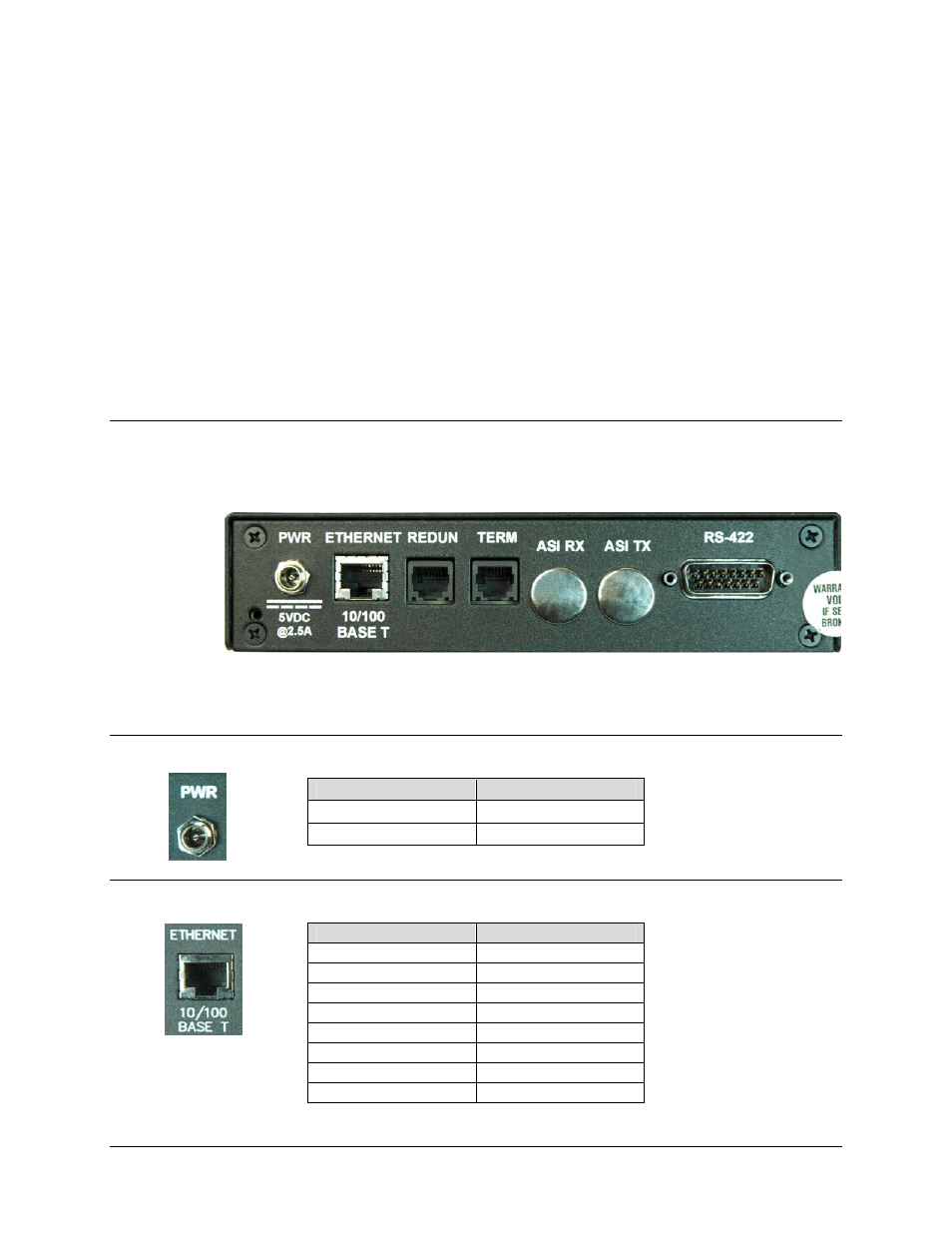 Chapter 3. interface pinouts, 1 pinout overview, 2 dc power | 3 rj-45 ethernet | Comtech EF Data CMR-5910 Manual User Manual | Page 25 / 82