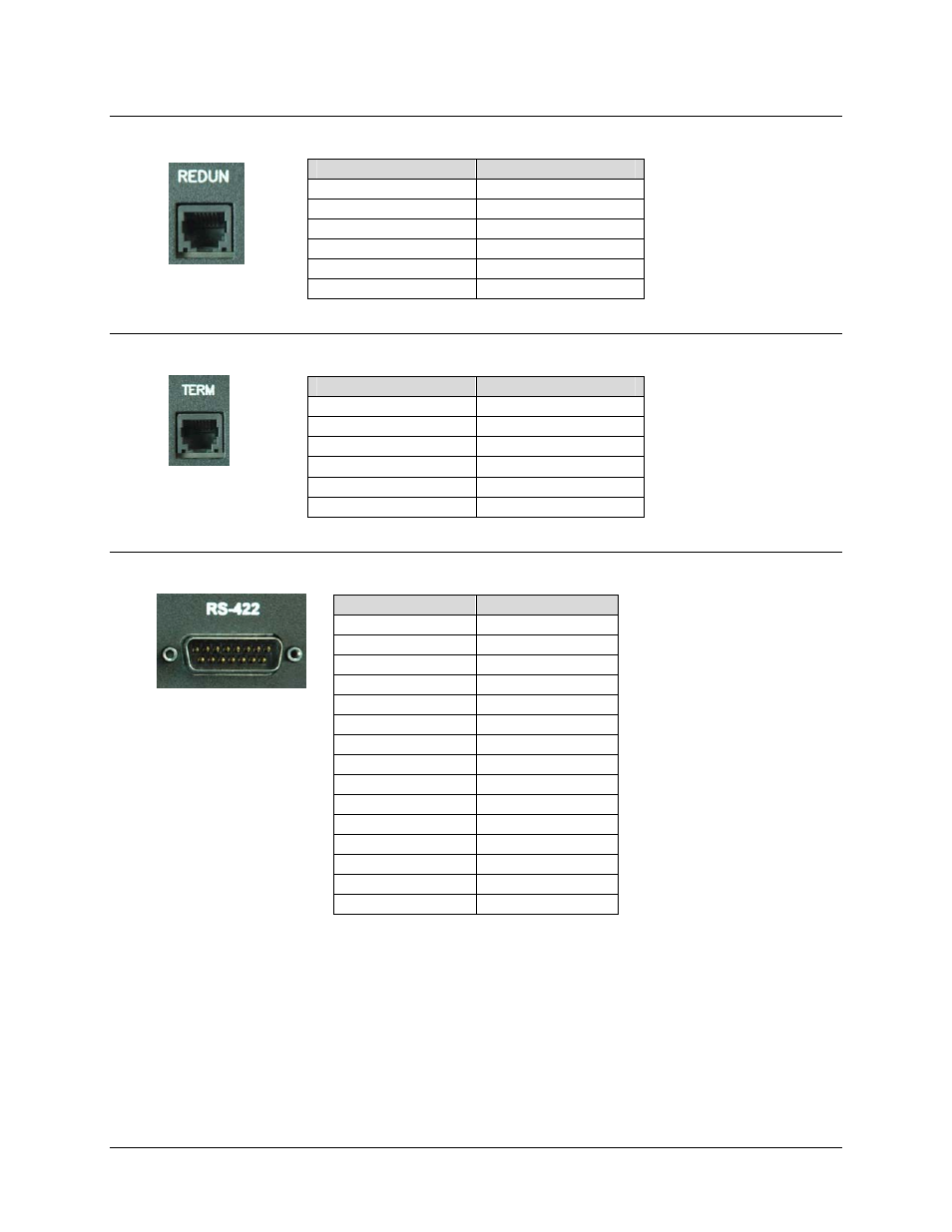 4 rj-12 redundancy (future), 5 rj-12 terminal, 6 rs-422 | Comtech EF Data CMR-5910 Manual User Manual | Page 26 / 82