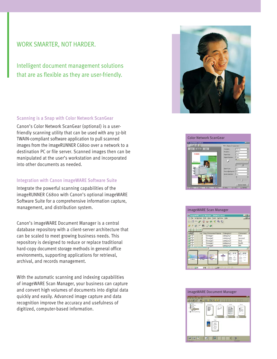 Work smarter, not harder | Canon C6800 User Manual | Page 11 / 16