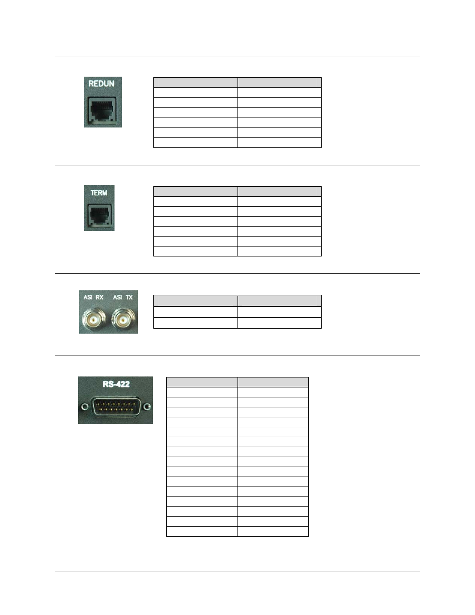 4 rj-12 redundancy (future), 5 rj-12 terminal, 6 bnc asi (typical rx and tx) | 7 rs-422 | Comtech EF Data CMR-5930 Manual User Manual | Page 24 / 60