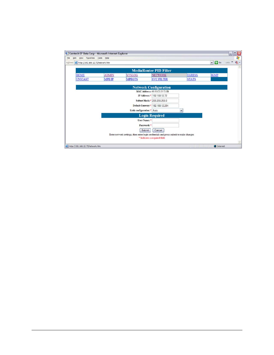 3 network configuration | Comtech EF Data CMR-5930 Manual User Manual | Page 29 / 60