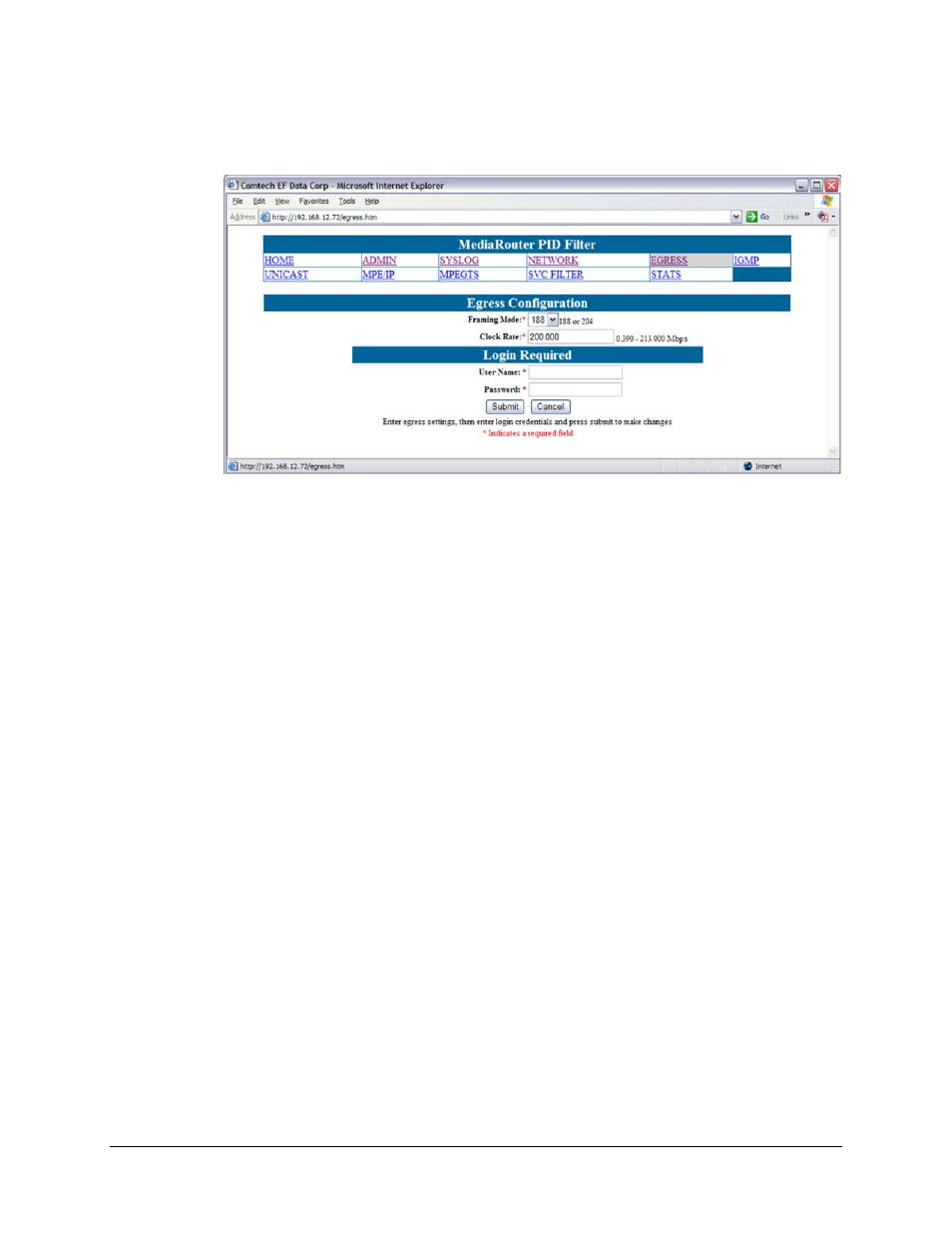 4 egress configuration | Comtech EF Data CMR-5930 Manual User Manual | Page 30 / 60