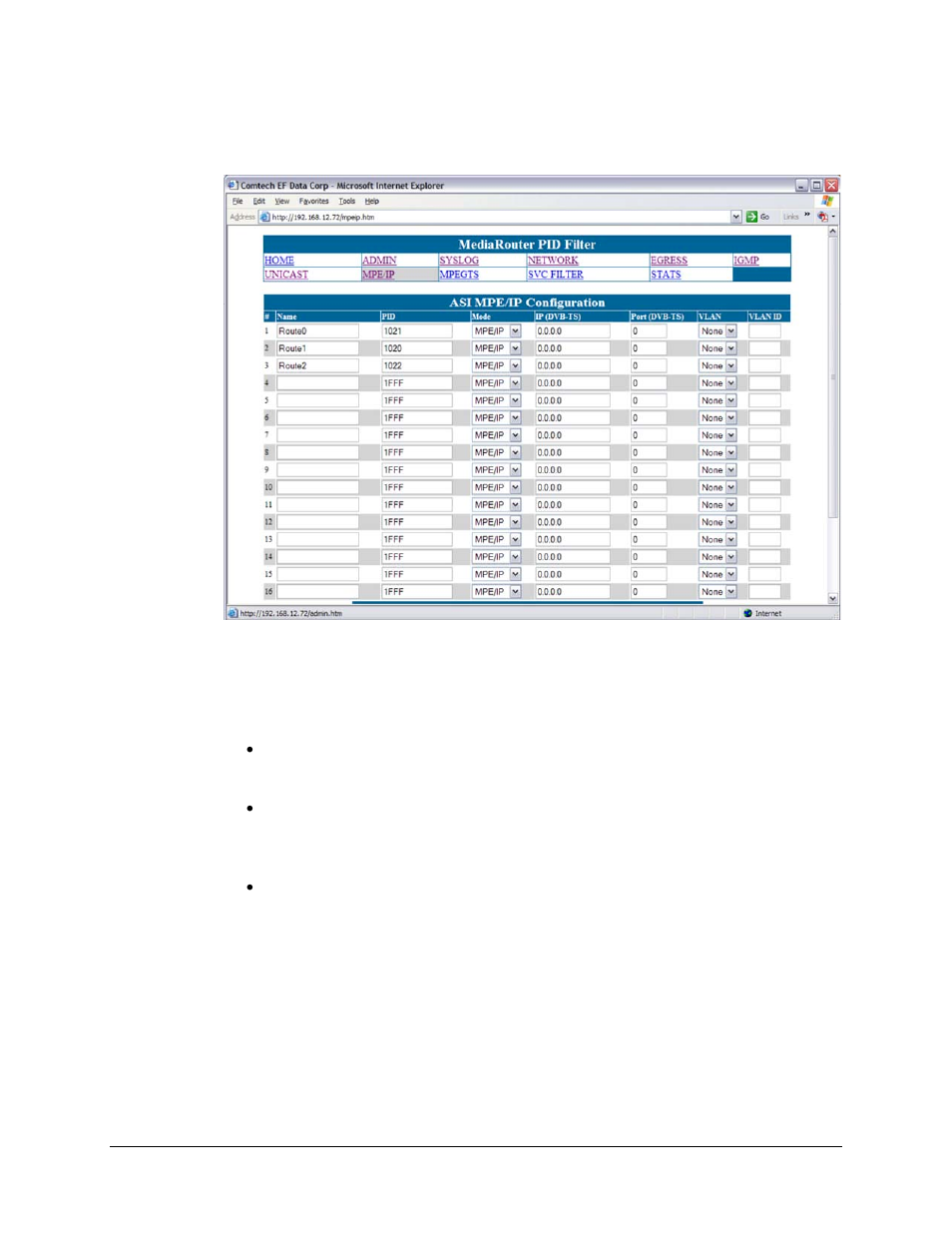 7 asi mpe/ip configuration | Comtech EF Data CMR-5930 Manual User Manual | Page 33 / 60