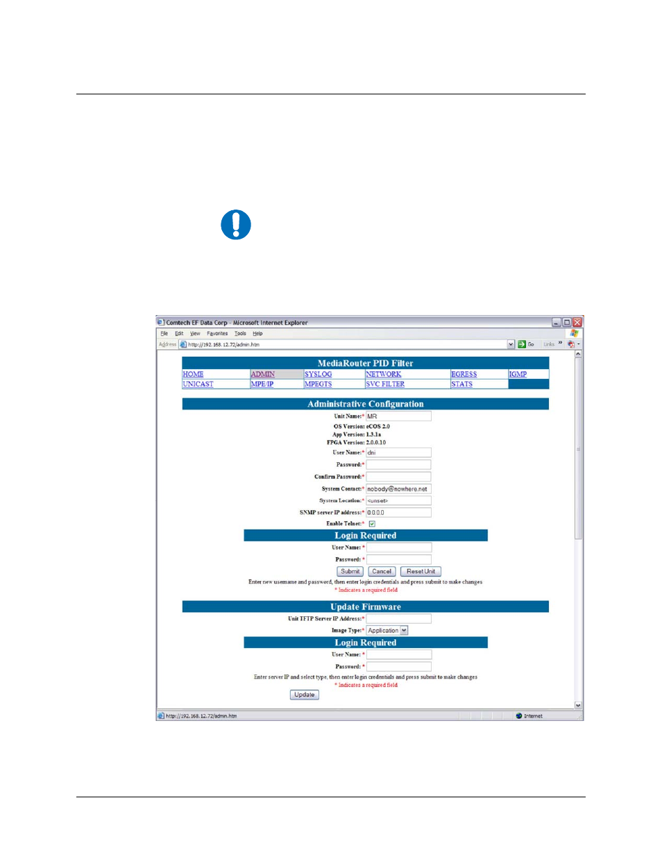 A.2 web interface | Comtech EF Data CMR-5930 Manual User Manual | Page 54 / 60