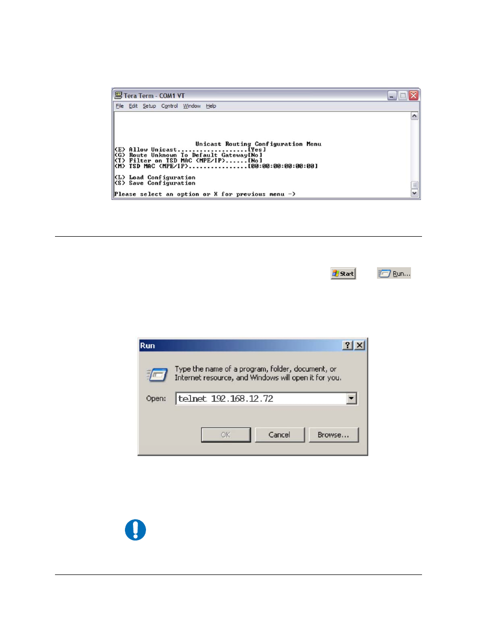 8 unicast routing configuration menu, 4 telnet interface | Comtech EF Data CMR-5940 Manual User Manual | Page 49 / 60