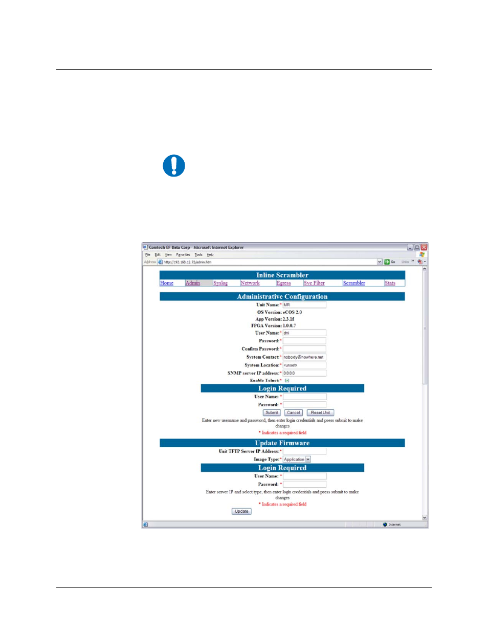 A.2 web interface | Comtech EF Data CMR-5950 Manual User Manual | Page 50 / 60