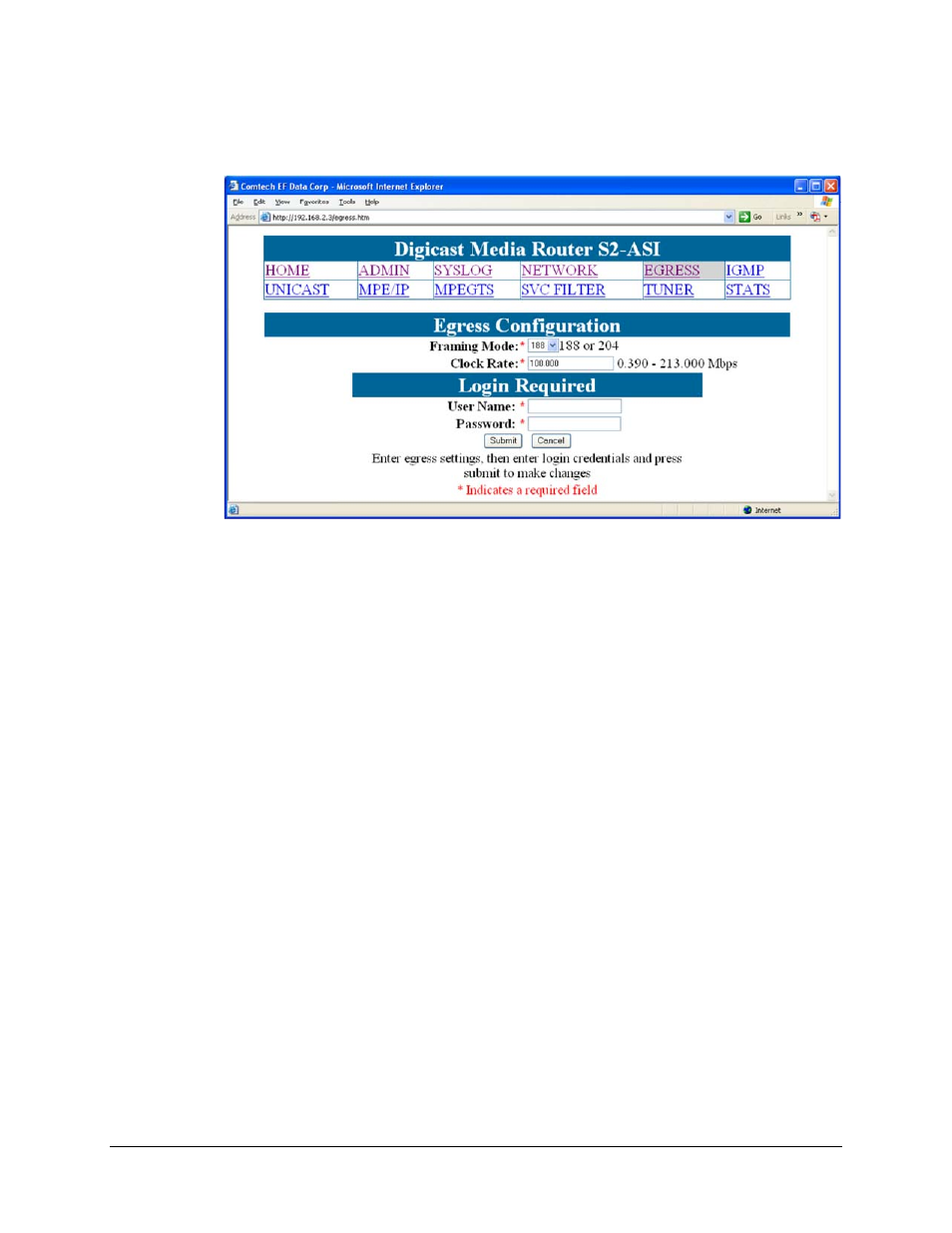 4 egress configuration (mr-s2-asi only) | Comtech EF Data CMR-5970 Manual User Manual | Page 32 / 78