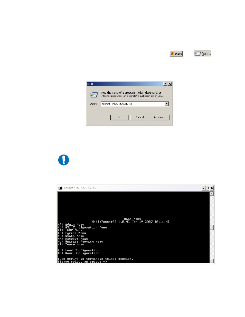 4 telnet interface | Comtech EF Data CMR-5970 Manual User Manual | Page 63 / 78