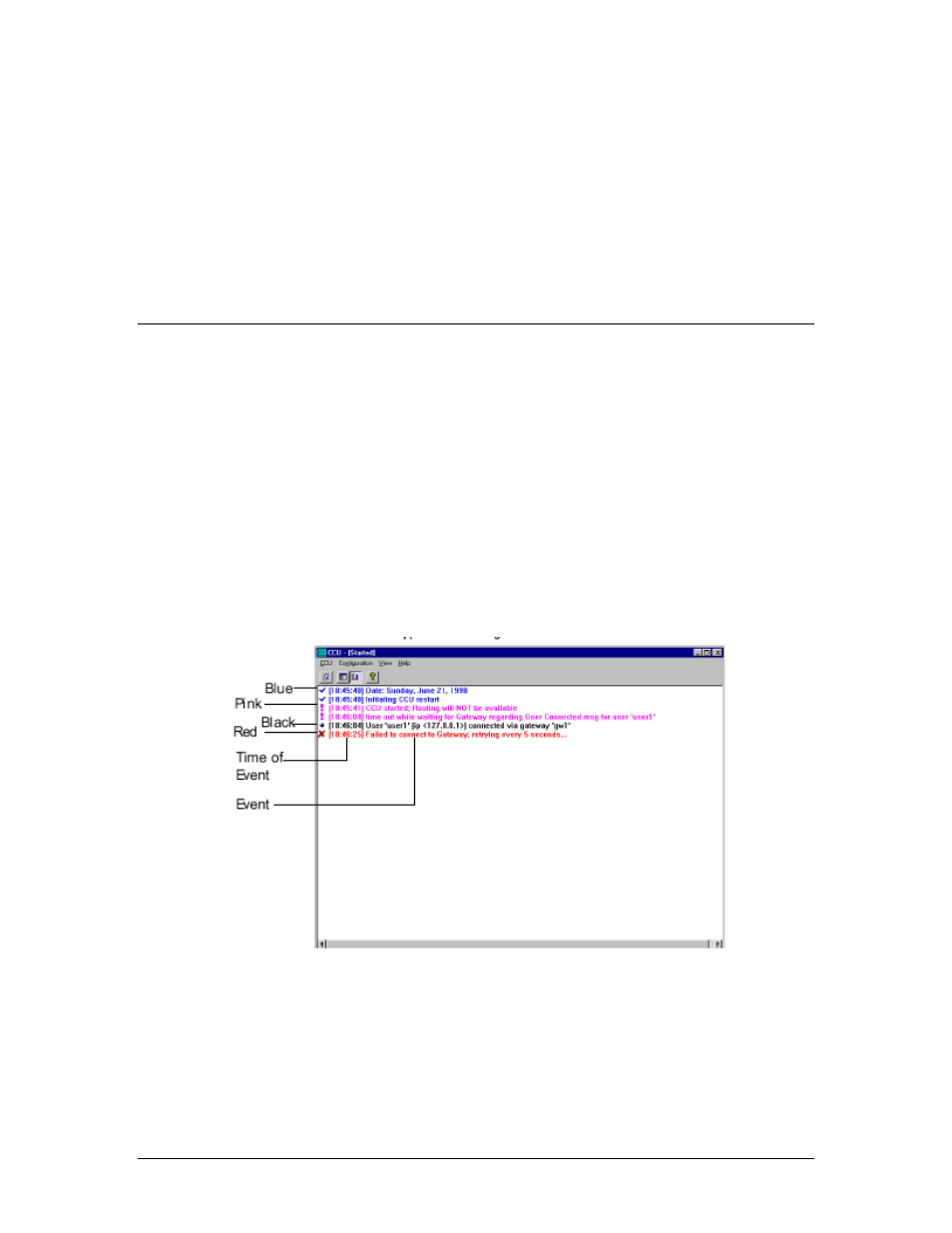 Operating the ccu, Monitoring the events log | Comtech EF Data DTMX5000
 SpectraCast User Manual | Page 162 / 180