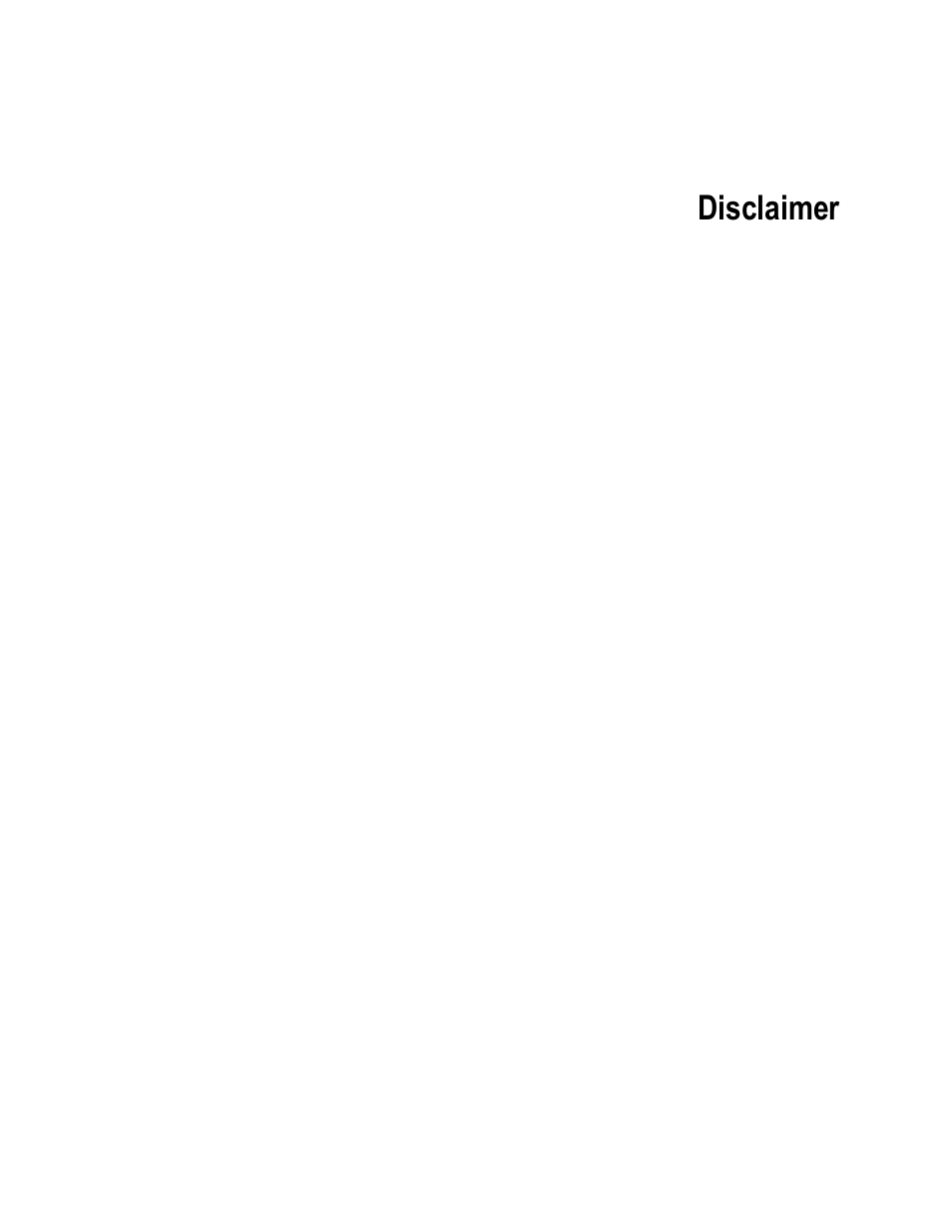 Disclaimer | Comtech EF Data MIDAS Rack Installation User Manual | Page 13 / 45